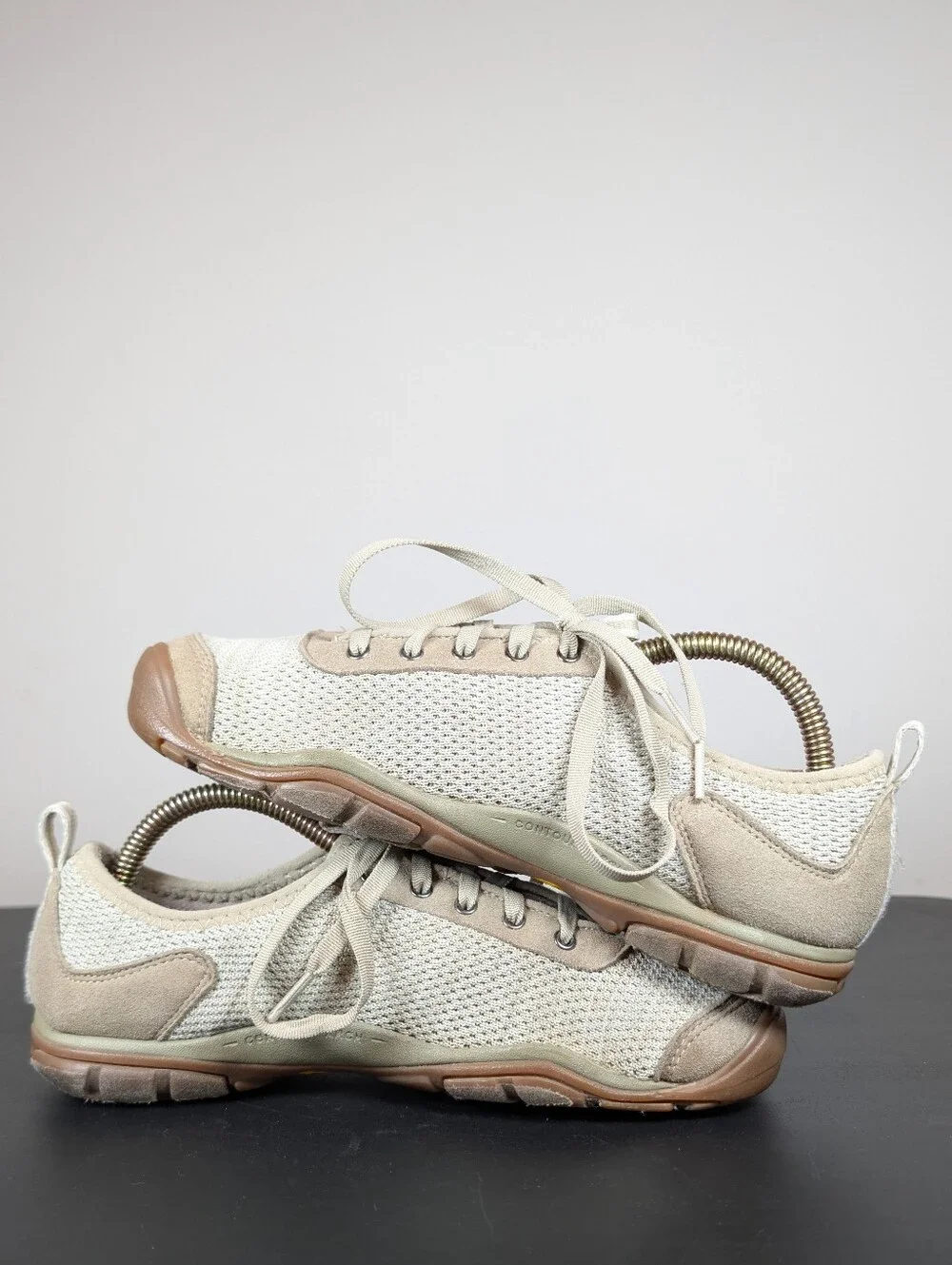 KEEN Hush Knit CNX Lightweight Trail Hiking Sneakers Gray Womens 8.5 Low Top